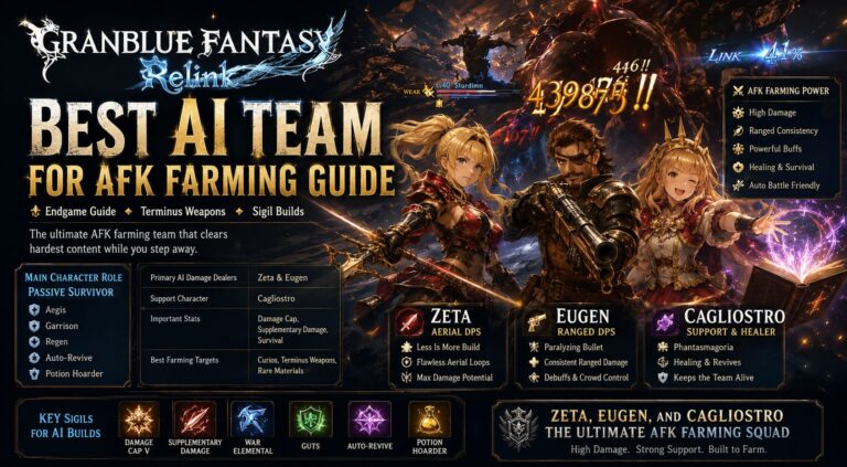 Granblue Fantasy Relink Best AI Team for AFK Farming Guide