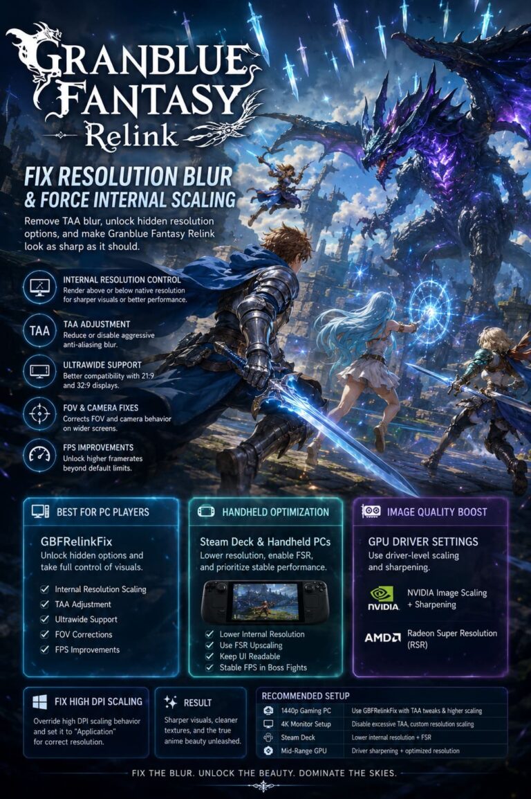 How to Fix Granblue Fantasy Relink Resolution Blur and Force Internal Scaling How to Fix Granblue Fantasy Relink Resolution Blur and Force Internal Scaling