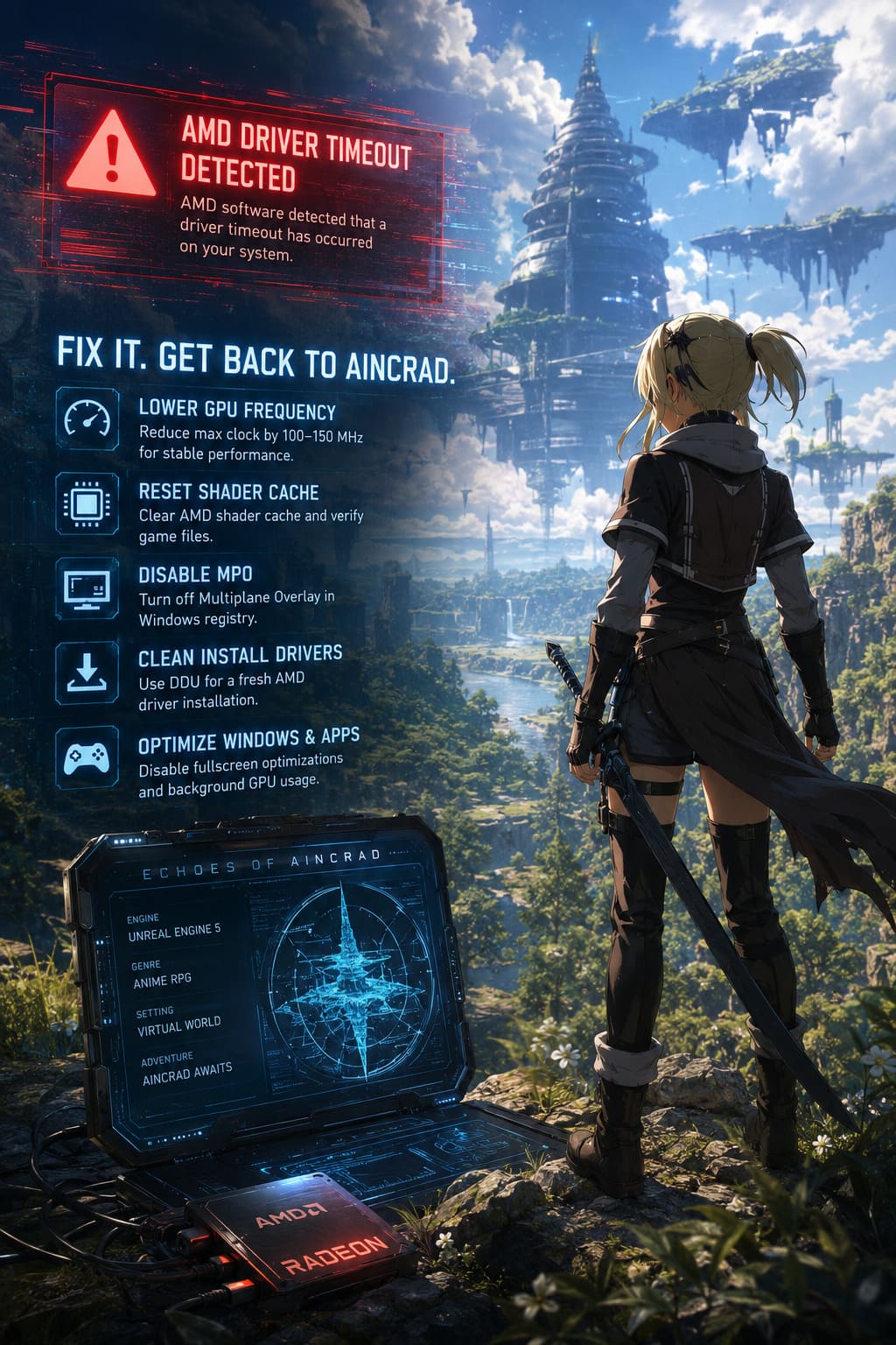 How to Fix Echoes of Aincrad AMD Driver Timeout Crash