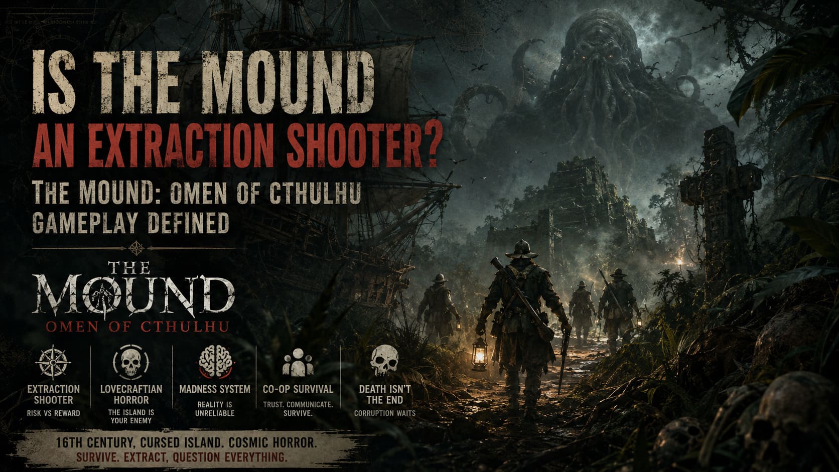 Is The Mound an Extraction Shooter? The Mound: Omen of Cthulhu Gameplay Defined Is The Mound an Extraction Shooter? The Mound: Omen of Cthulhu Gameplay Defined