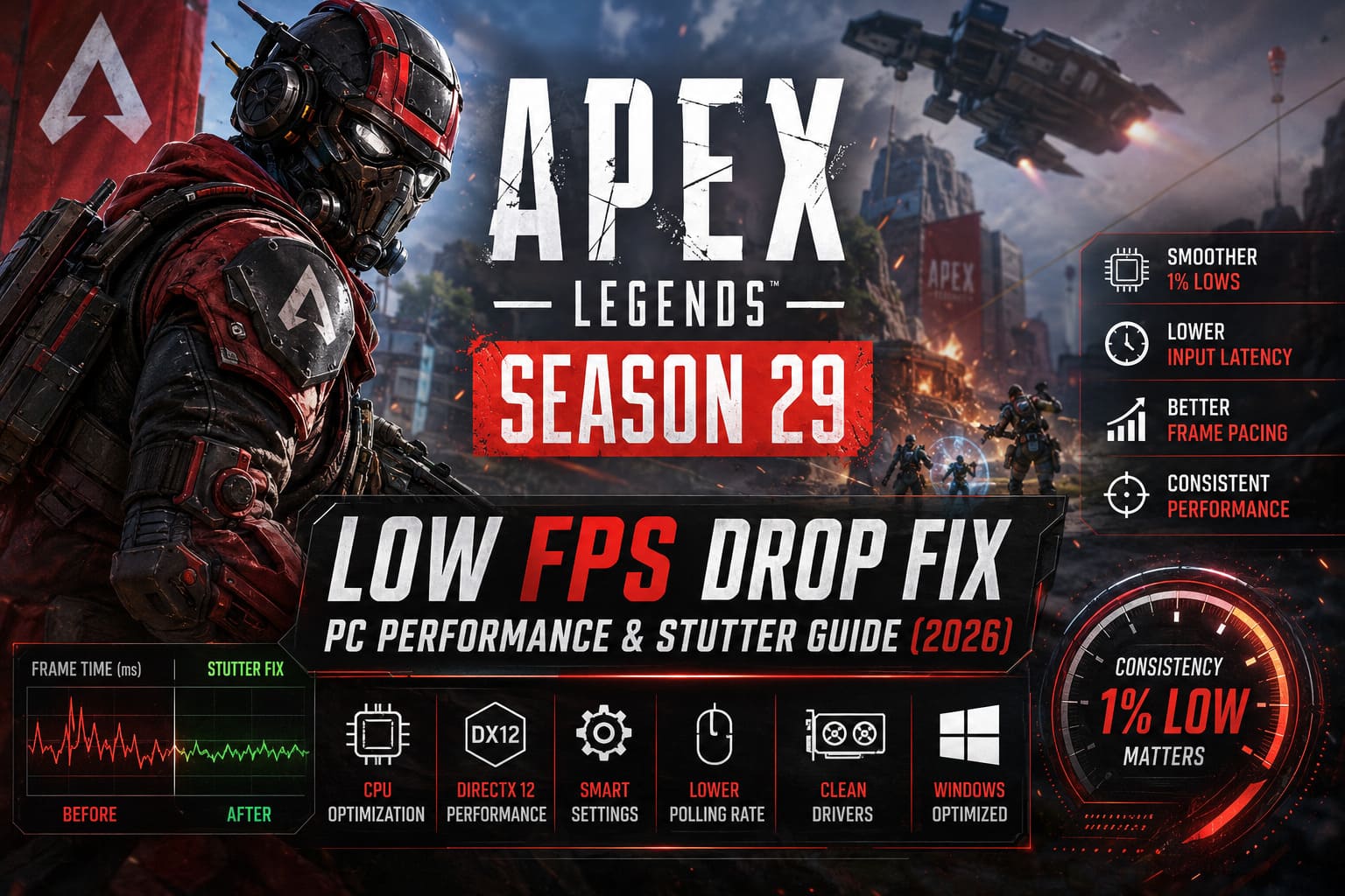 Apex Legends Season 29 Low FPS Drop Fix: PC Performance & Stutter Guide (2026) Apex Legends Season 29 Low FPS Drop Fix: PC Performance & Stutter Guide (2026)