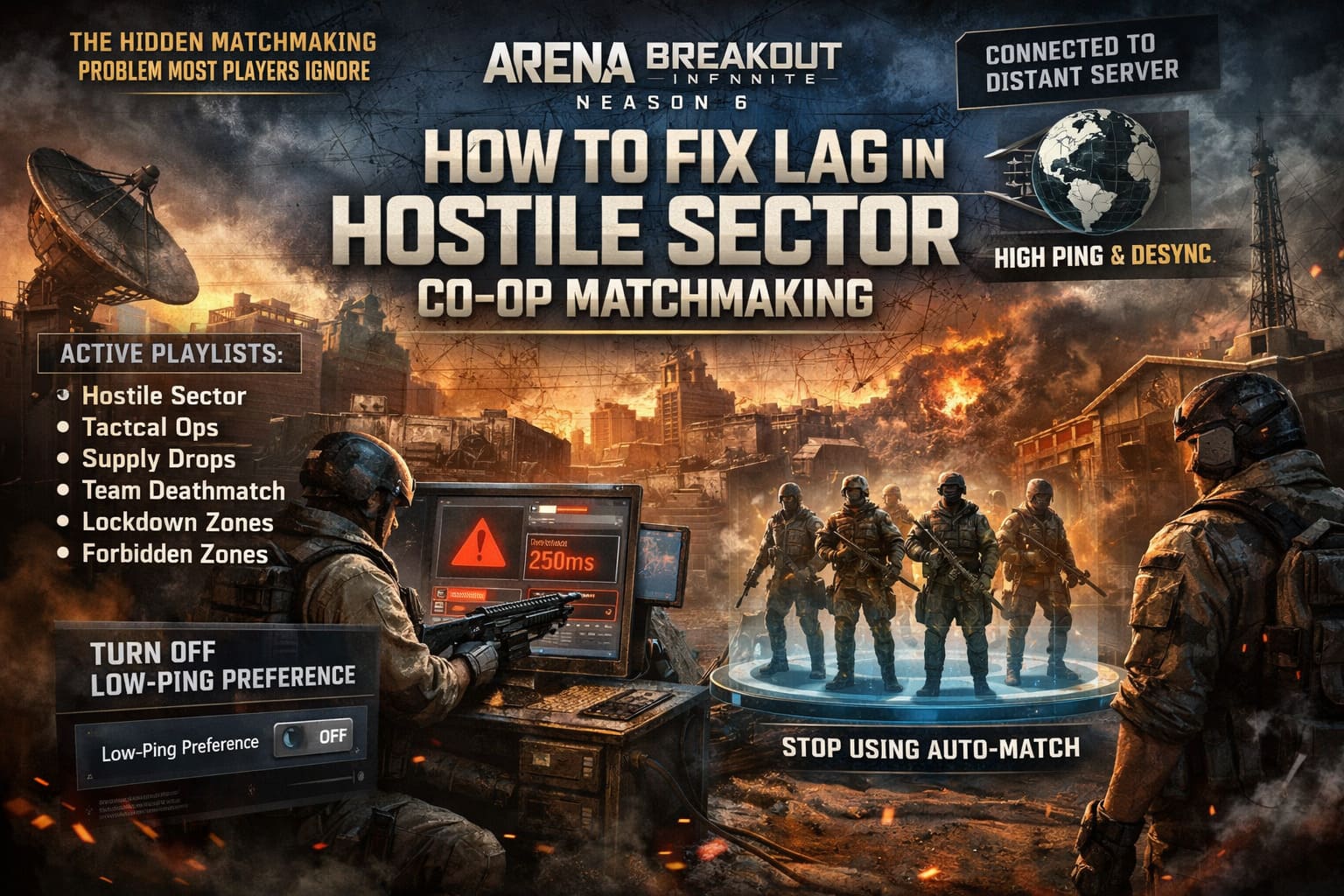 Arena Breakout Infinite Season 6: How to Fix Lag in Hostile Sector Co-Op Matchmaking Arena Breakout Infinite Season 6: How to Fix Lag in Hostile Sector Co-Op Matchmaking