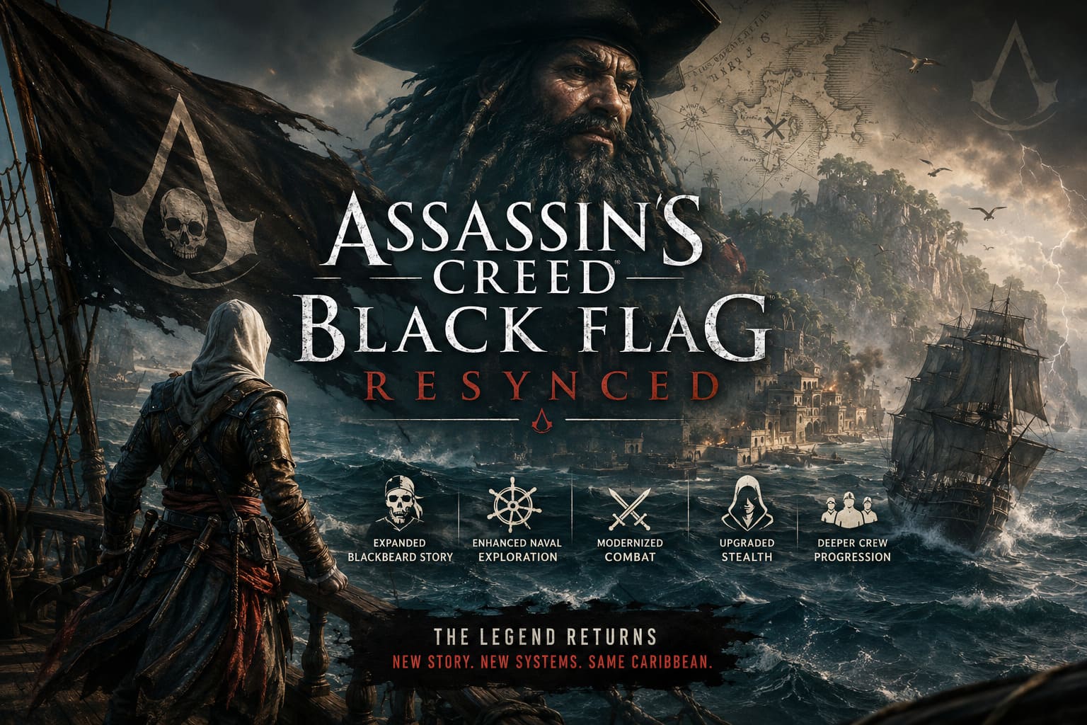 Assassin’s Creed Black Flag Resynced: Brand New Blackbeard Story Content, Release Date, and Gameplay Overhaul Revealed Assassin’s Creed Black Flag Resynced: Brand New Blackbeard Story Content, Release Date, and Gameplay Overhaul Revealed