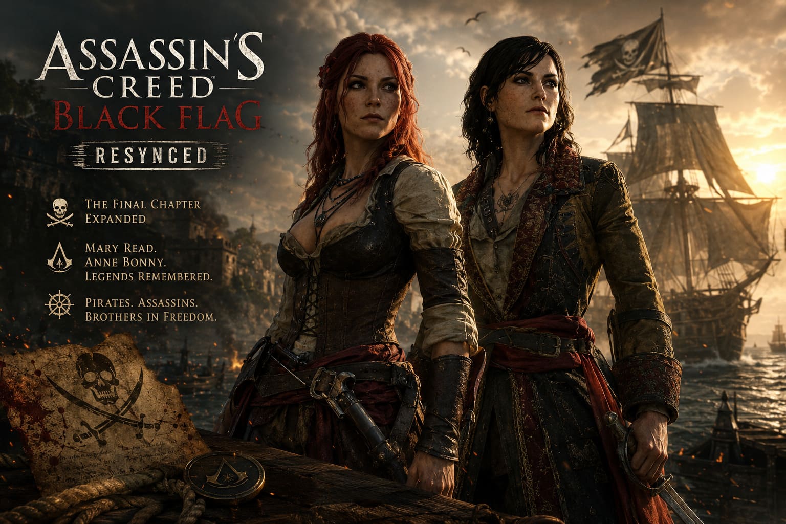 Assassin's Creed Black Flag Resynced Ending Changes: What Happens to Mary Read and Anne Bonny?