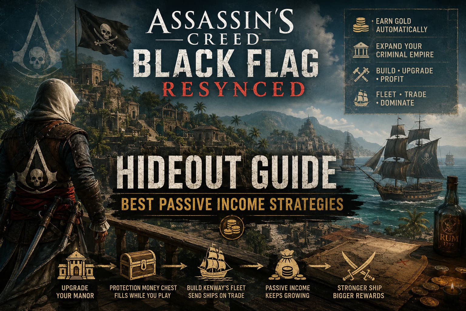 Assassin's Creed Black Flag Resynced Hideout Guide: Best Passive Income Strategies