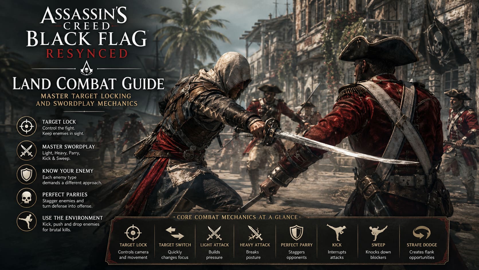 Assassin’s Creed Black Flag Resynced Land Combat Guide: How to Master Target Locking and Swordplay Mechanics Assassin’s Creed Black Flag Resynced Land Combat Guide: How to Master Target Locking and Swordplay Mechanics