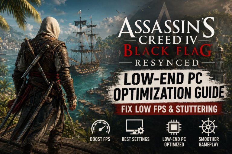 Assassin’s Creed Black Flag Resynced Low-End PC Optimization Guide: Fix Low FPS & Stuttering (2026 Remake) Assassin’s Creed Black Flag Resynced Low-End PC Optimization Guide: Fix Low FPS & Stuttering (2026 Remake)