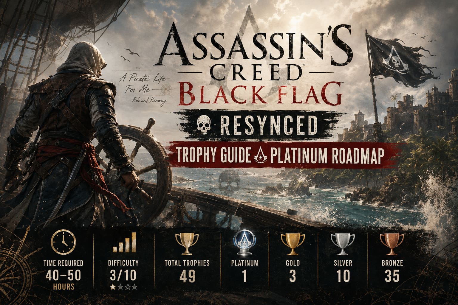 Assassin's Creed Black Flag Resynced Trophy Guide & Platinum Roadmap Assassin's Creed Black Flag Resynced Trophy Guide & Platinum Roadmap