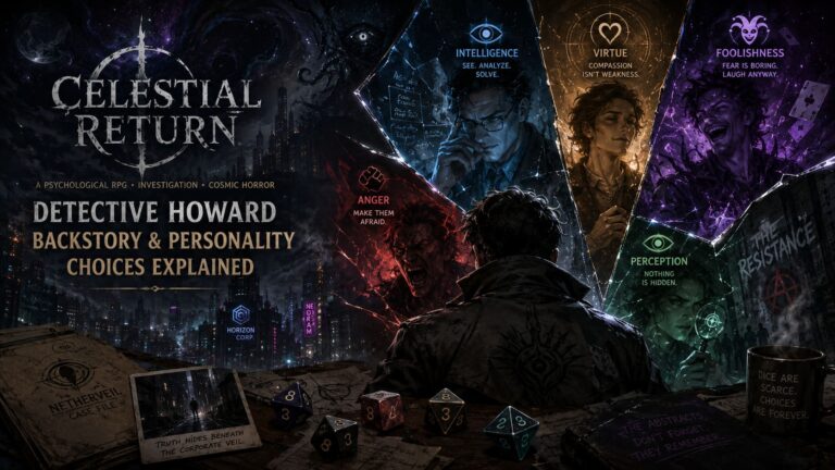 Celestial Return Guide: Detective Howard Backstory and Personality Choices Explained Celestial Return Guide: Detective Howard Backstory and Personality Choices Explained