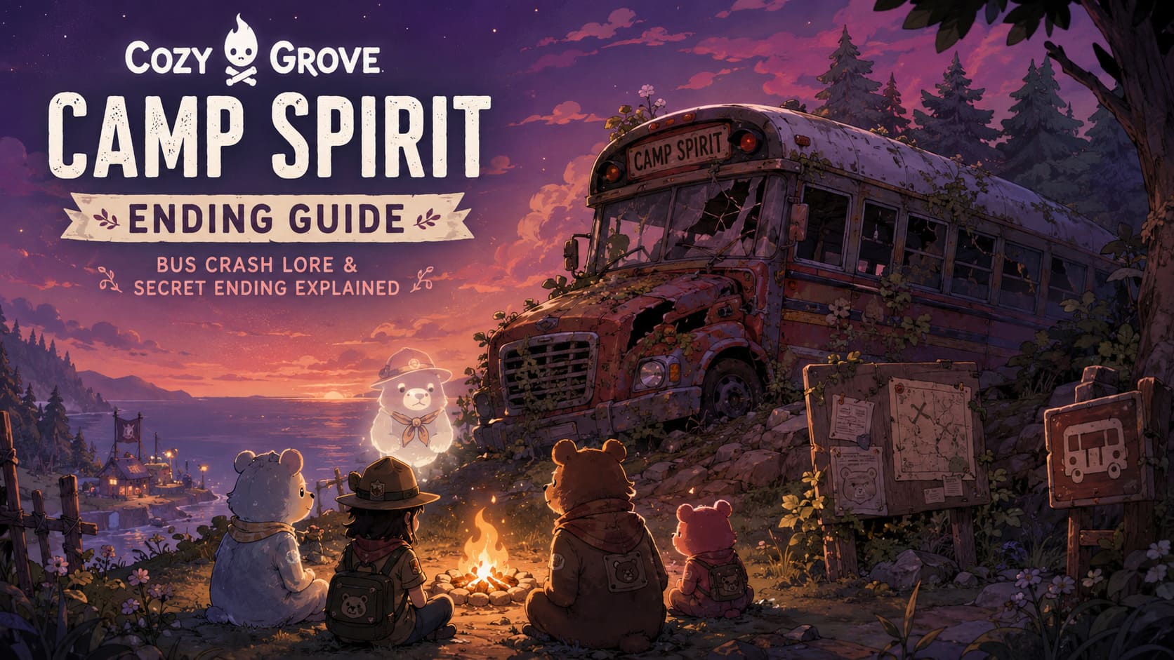 Cozy Grove Camp Spirit Ending Guide: Bus Crash Lore and Secret Ending Explained