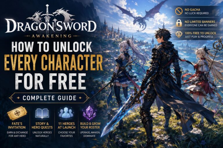 DragonSword Awakening: How to Unlock Every Character for Free (Complete Guide) DragonSword Awakening: How to Unlock Every Character for Free (Complete Guide)