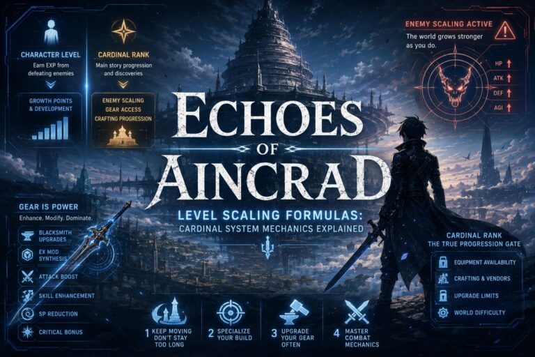 Echoes of Aincrad Level Scaling Formulas: Cardinal System Mechanics Explained