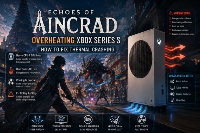 Echoes of Aincrad Overheating Xbox Series S: How to Fix Thermal Crashing Echoes of Aincrad Overheating Xbox Series S: How to Fix Thermal Crashing