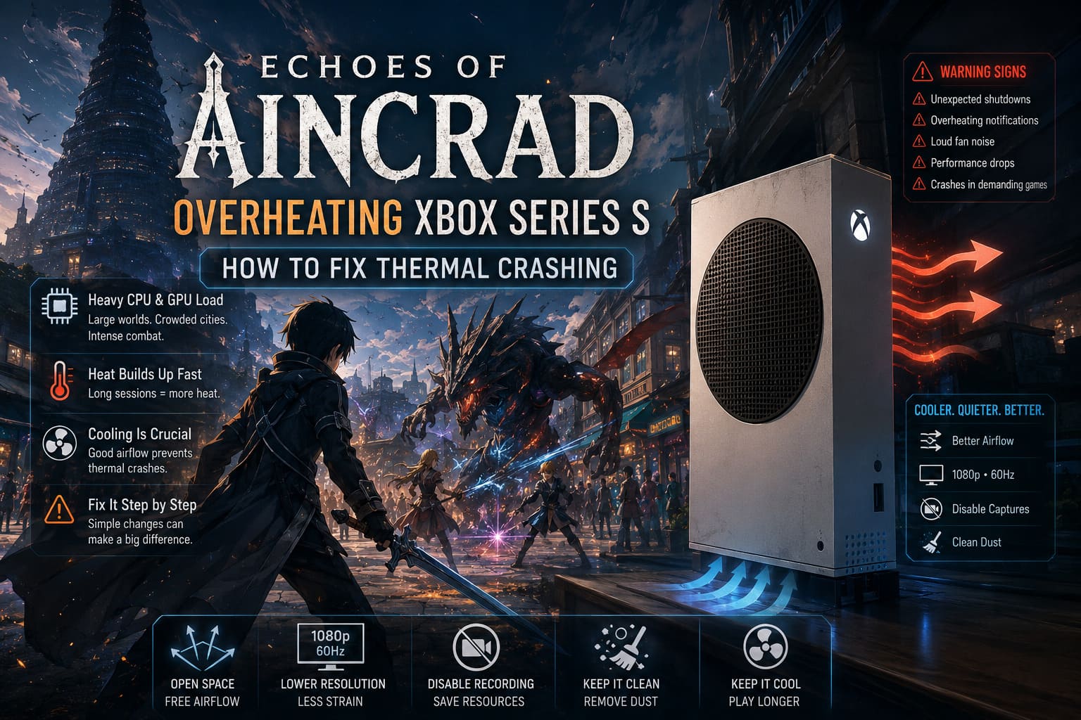 Echoes of Aincrad Overheating Xbox Series S: How to Fix Thermal Crashing Echoes of Aincrad Overheating Xbox Series S: How to Fix Thermal Crashing
