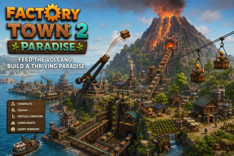 Factory Town 2 Paradise Guide: How to Feed the Volcano & Best Production Layouts Factory Town 2 Paradise Guide: How to Feed the Volcano & Best Production Layouts