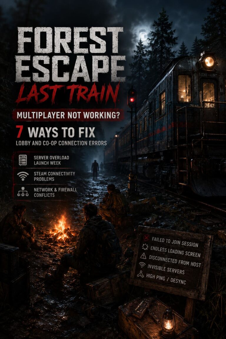 Forest Escape Last Train Multiplayer Not Working? 7 Ways to Fix Lobby and Co-Op Connection Errors Forest Escape Last Train Multiplayer Not Working? 7 Ways to Fix Lobby and Co-Op Connection Errors