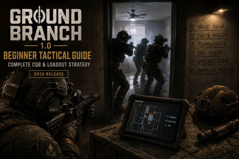 Ground Branch 1.0 Beginner Tactical Guide: Complete CQB & Loadout Strategy (2026 Release) Ground Branch 1.0 Beginner Tactical Guide: Complete CQB & Loadout Strategy (2026 Release)