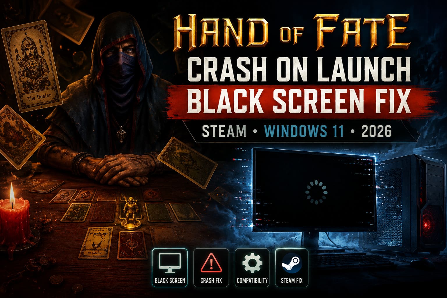 Hand of Fate Hordes Spicy Koala Crash on Launch: How to Fix Steam Black Screen Glitch (2026 Guide)
