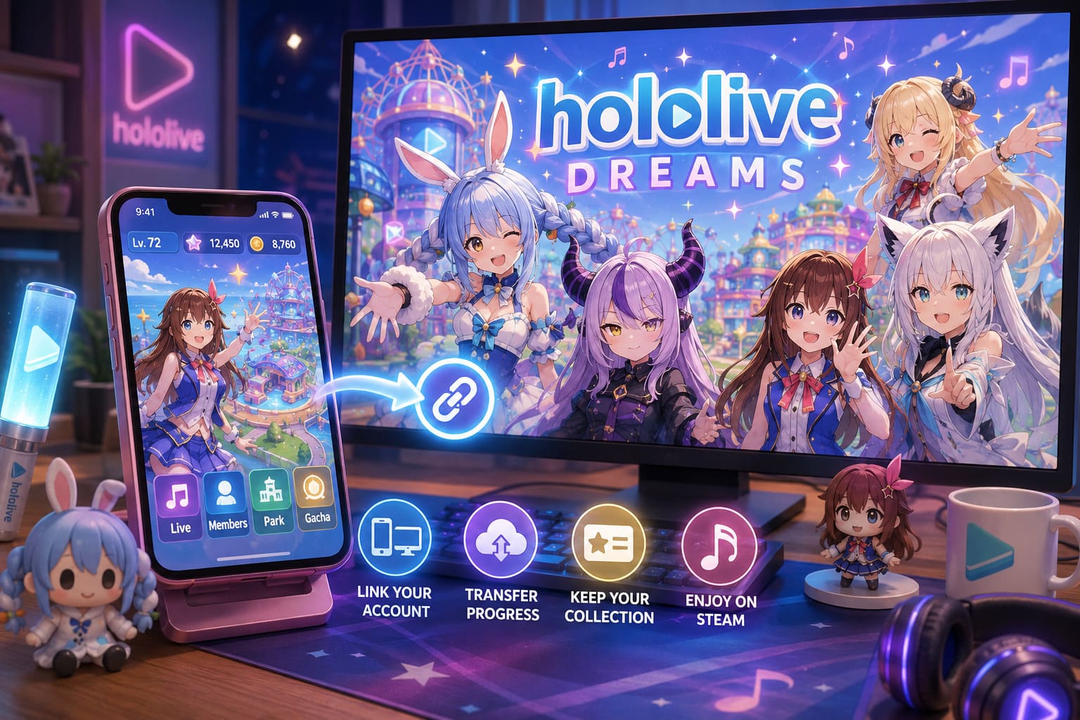 Hololive Dreams Account Transfer Guide: How to Link Mobile Progress to Steam (2026) Hololive Dreams Account Transfer Guide: How to Link Mobile Progress to Steam (2026)