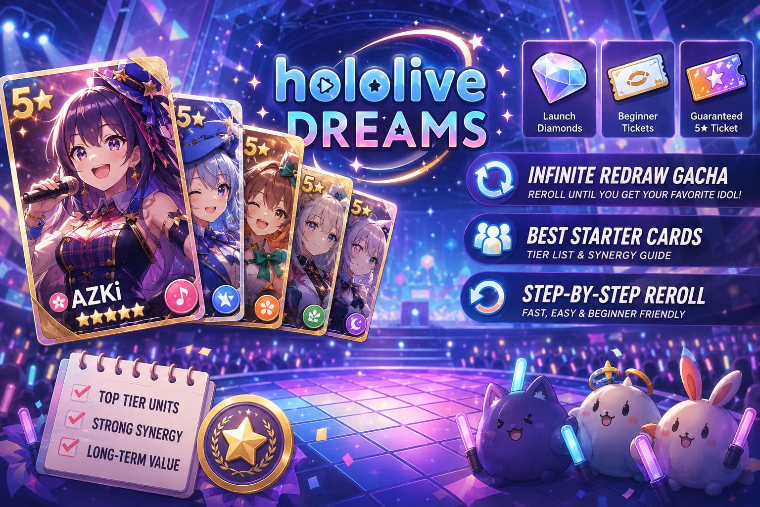 Hololive Dreams Reroll Guide: Best Starter Cards, Tier List, and Step-by-Step Account Reset (2026 Launch)