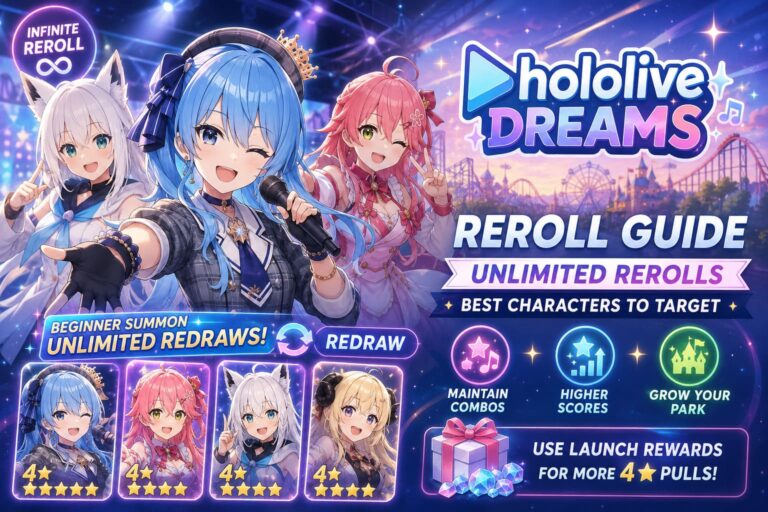 Hololive Dreams Reroll Guide: How to Get Unlimited Rerolls & Best Characters to Target Hololive Dreams Reroll Guide: How to Get Unlimited Rerolls & Best Characters to Target