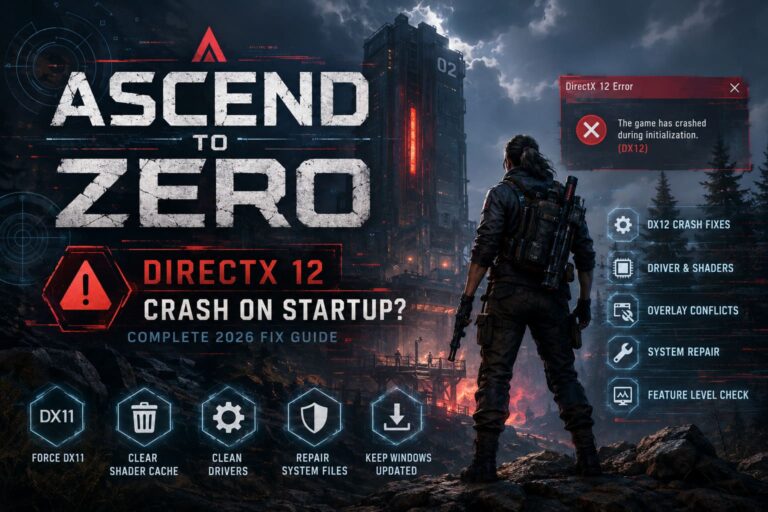 How to Fix Ascend to Zero DirectX 12 Crash on Startup: Complete 2026 PC Troubleshooting Guide How to Fix Ascend to Zero DirectX 12 Crash on Startup: Complete 2026 PC Troubleshooting Guide