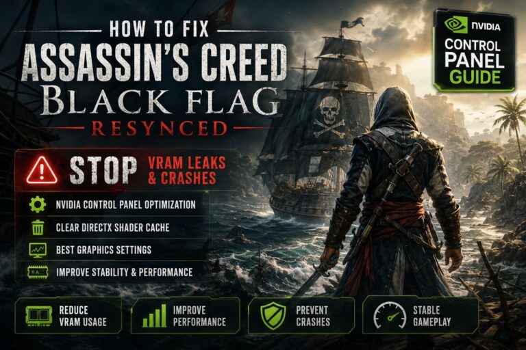 How to Fix Assassin’s Creed Black Flag Resynced VRAM Leak and Crashes: Nvidia Control Panel Guide (2026)