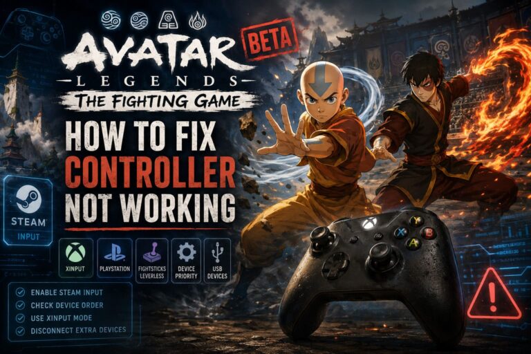 How to Fix Controller Not Working in Avatar Legends: The Fighting Game Steam Beta
