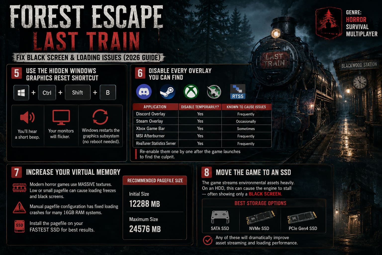 How to Fix Forest Escape Last Train Black Screen on Startup & Loading Bug (2026 Guide) How to Fix Forest Escape Last Train Black Screen on Startup & Loading Bug (2026 Guide)