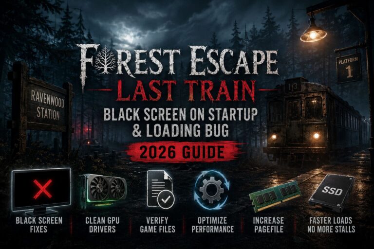 How to Fix Forest Escape Last Train Black Screen on Startup & Loading Bug (2026 Guide) How to Fix Forest Escape Last Train Black Screen on Startup & Loading Bug (2026 Guide)