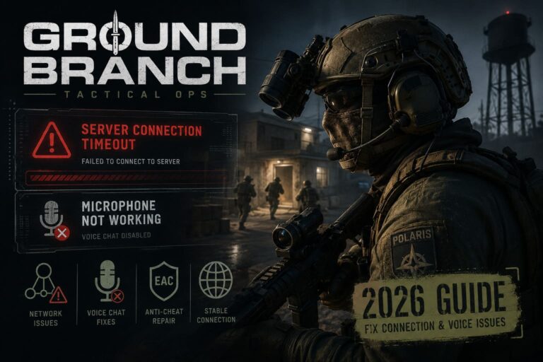 How to Fix Ground Branch Server Connection Timeout and Microphone Not Working Errors (2026 Guide)