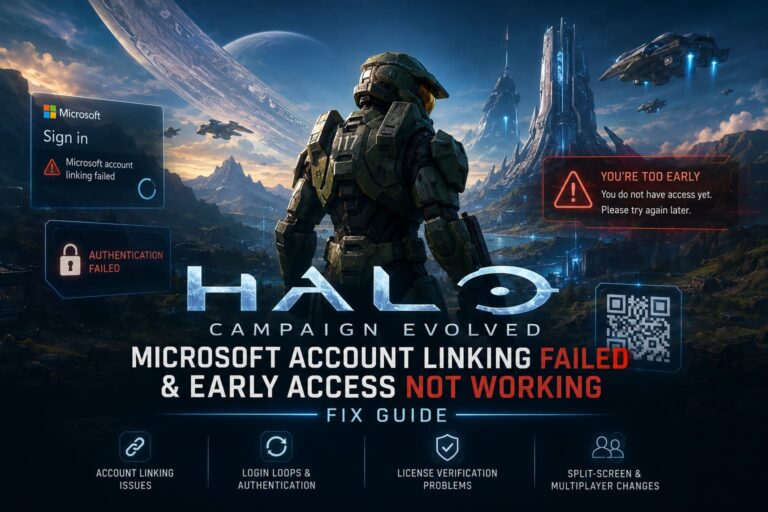 How to Fix Halo Campaign Evolved Microsoft Account Linking Failed & Early Access Not Working Errors How to Fix Halo Campaign Evolved Microsoft Account Linking Failed & Early Access Not Working Errors