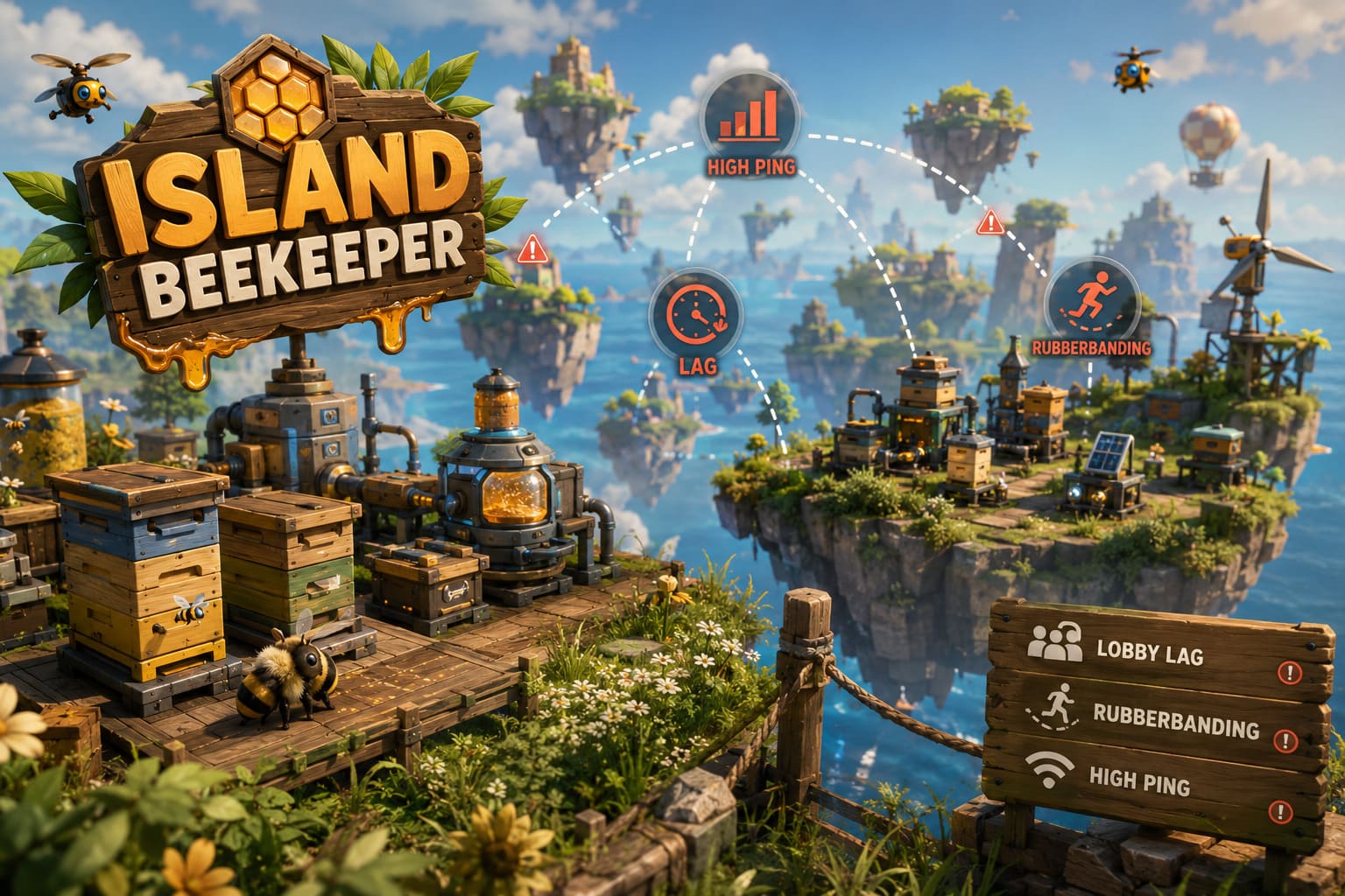 How to Fix Island Beekeeper Online Multiplayer Lobby Lag, Rubberbanding, and High Ping (2026 Guide)