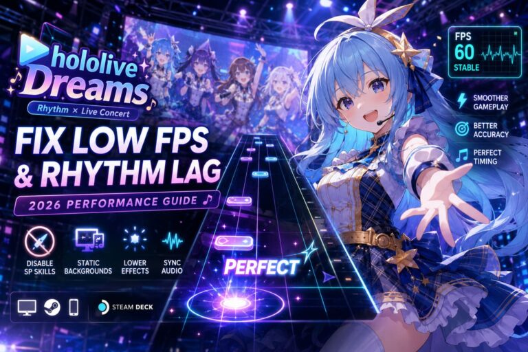 How to Fix Low FPS and Rhythm Mode Lag in hololive Dreams (2026 Performance Guide)