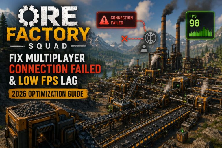How to Fix Ore Factory Squad Multiplayer Connection Failed Error and Low FPS Lag (2026 Optimization Guide)