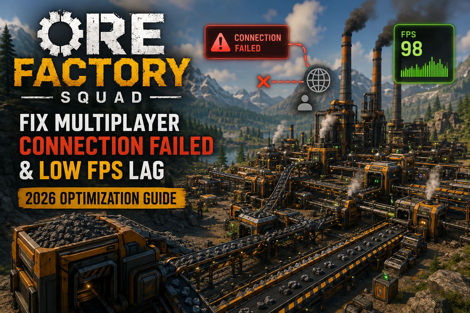 How to Fix Ore Factory Squad Multiplayer Connection Failed Error and Low FPS Lag (2026 Optimization Guide) How to Fix Ore Factory Squad Multiplayer Connection Failed Error and Low FPS Lag (2026 Optimization Guide)