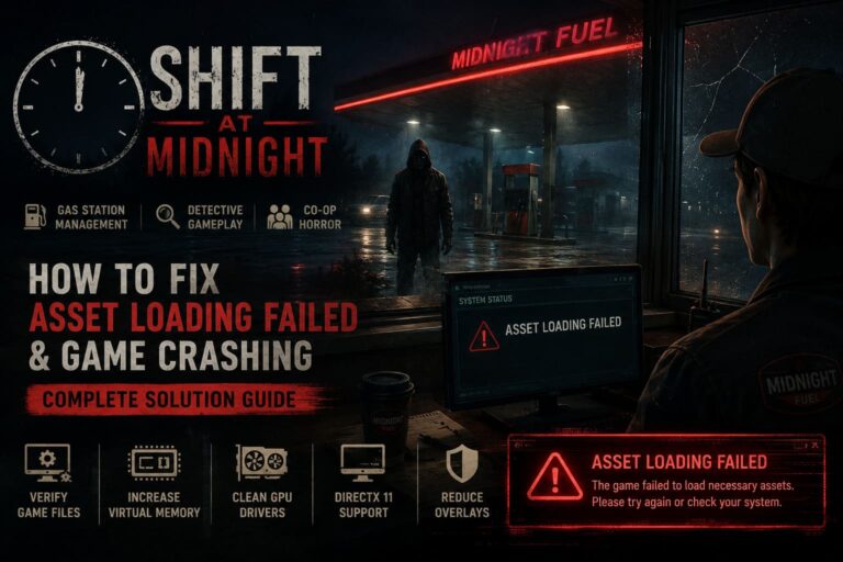 How to Fix Shift At Midnight Asset Loading Failed and Game Crashing Issues