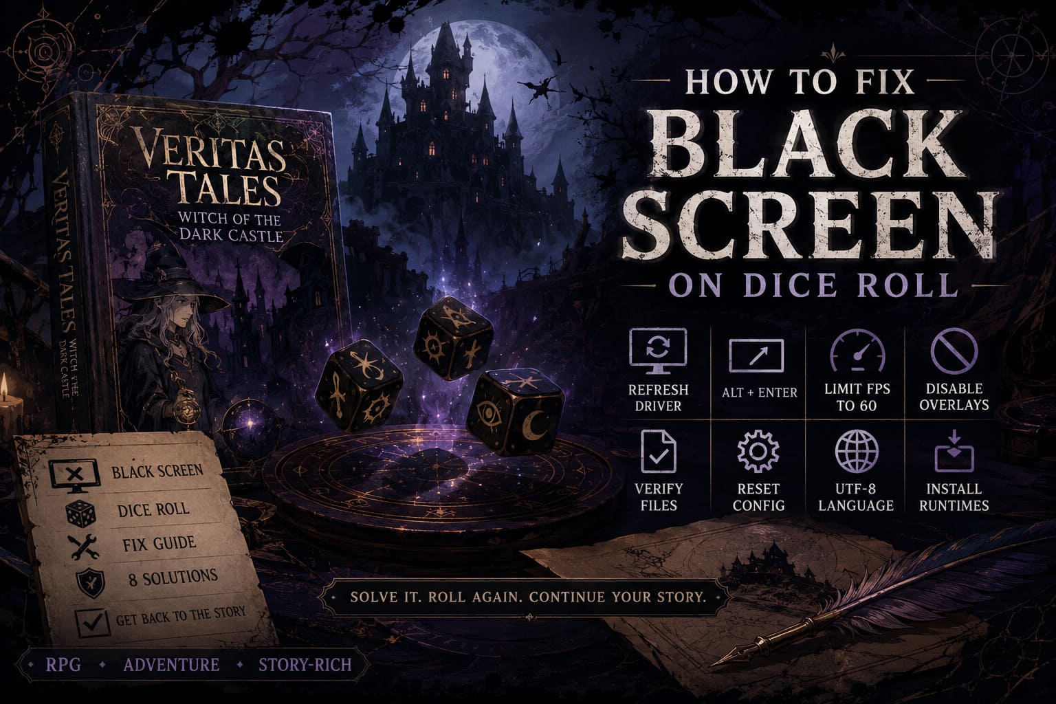 How to Fix Veritas Tales Witch of the Dark Castle Black Screen on Dice Roll How to Fix Veritas Tales Witch of the Dark Castle Black Screen on Dice Roll