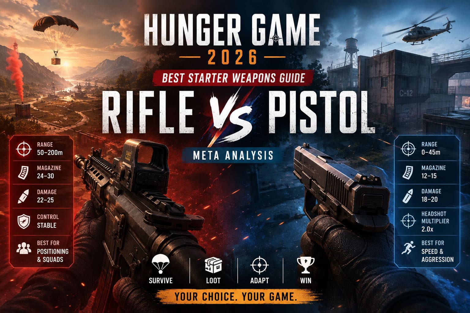 Hunger Game 2026: Best Starter Weapons Guide – Rifle vs Pistol Meta Analysis