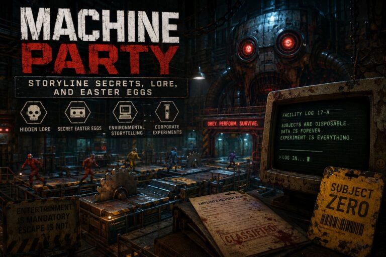Machine Party Storyline Secrets, Lore, and Easter Eggs Machine Party Storyline Secrets, Lore, and Easter Eggs