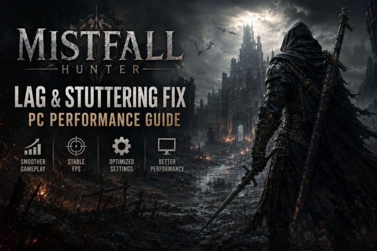 Mistfall Hunter Lag and Stuttering Fix: PC Performance Guide Mistfall Hunter Lag and Stuttering Fix: PC Performance Guide