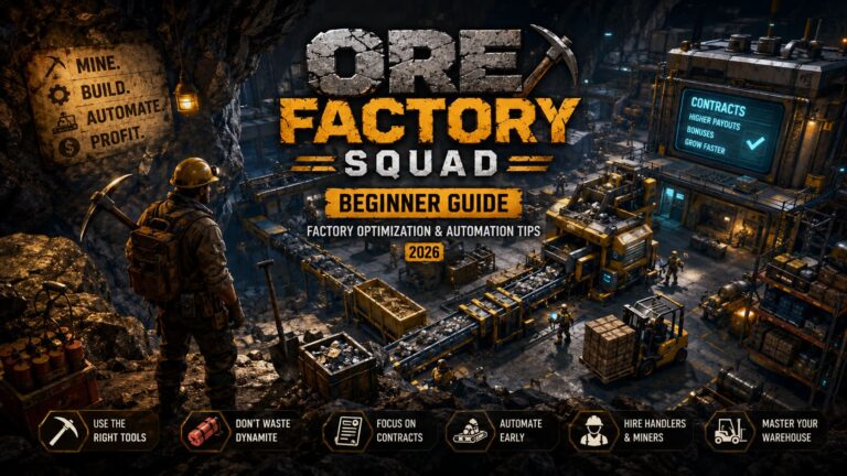 Ore Factory Squad Beginner Guide: Factory Optimization & Automation Tips (2026)