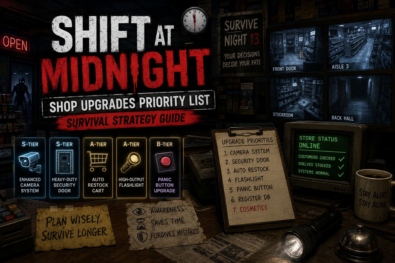 Shift At Midnight Shop Upgrades Priority List: Survival Strategy Guide