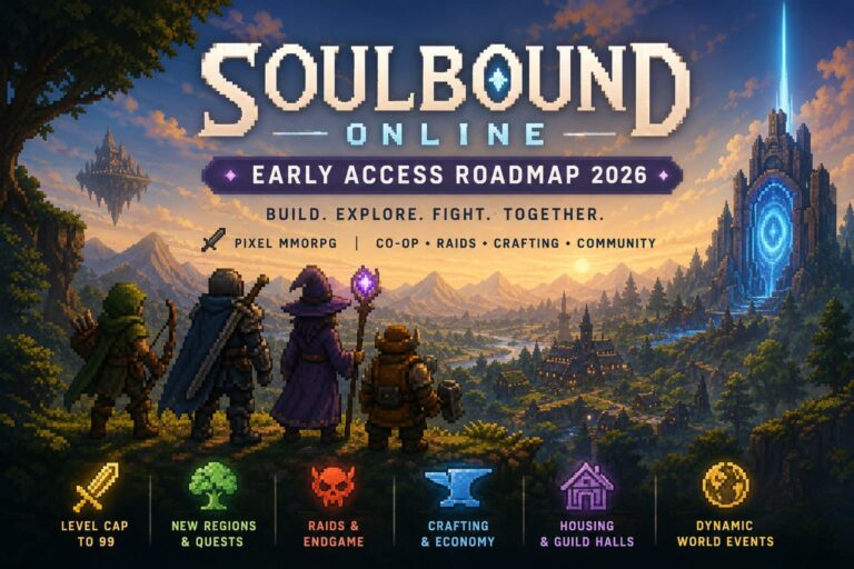 Soulbound Online Early Access Roadmap 2026: SpiderWare's Next MMO Core Strategy Soulbound Online Early Access Roadmap 2026: SpiderWare’s Next MMO Core Strategy