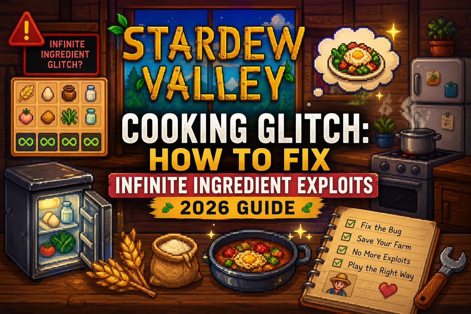 Stardew Valley Cooking Glitch: How to Fix Infinite Ingredient Exploits (2026 Guide)