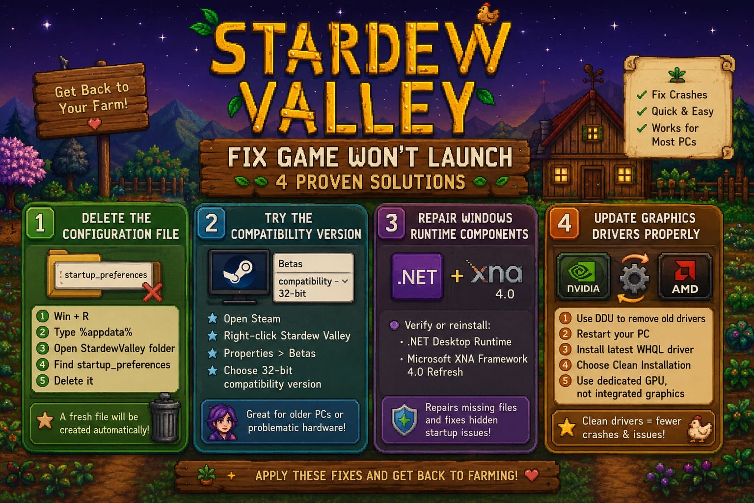 Stardew Valley Crash on Launch Windows 11: 2026 Guide to Fix Instability and Startup Freezes Stardew Valley Crash on Launch Windows 11: 2026 Guide to Fix Instability and Startup Freezes