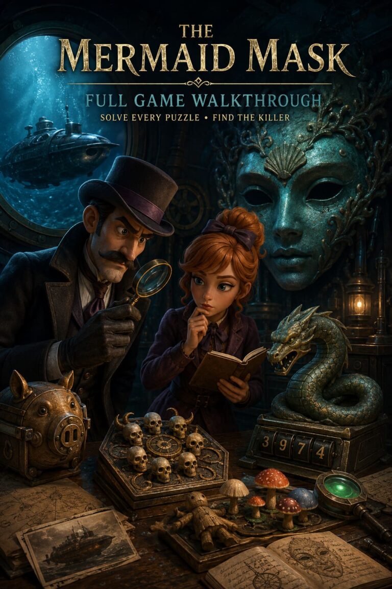 The Mermaid Mask Full Game Walkthrough: How to Solve Every Puzzle and Find the Killer The Mermaid Mask Full Game Walkthrough: How to Solve Every Puzzle and Find the Killer
