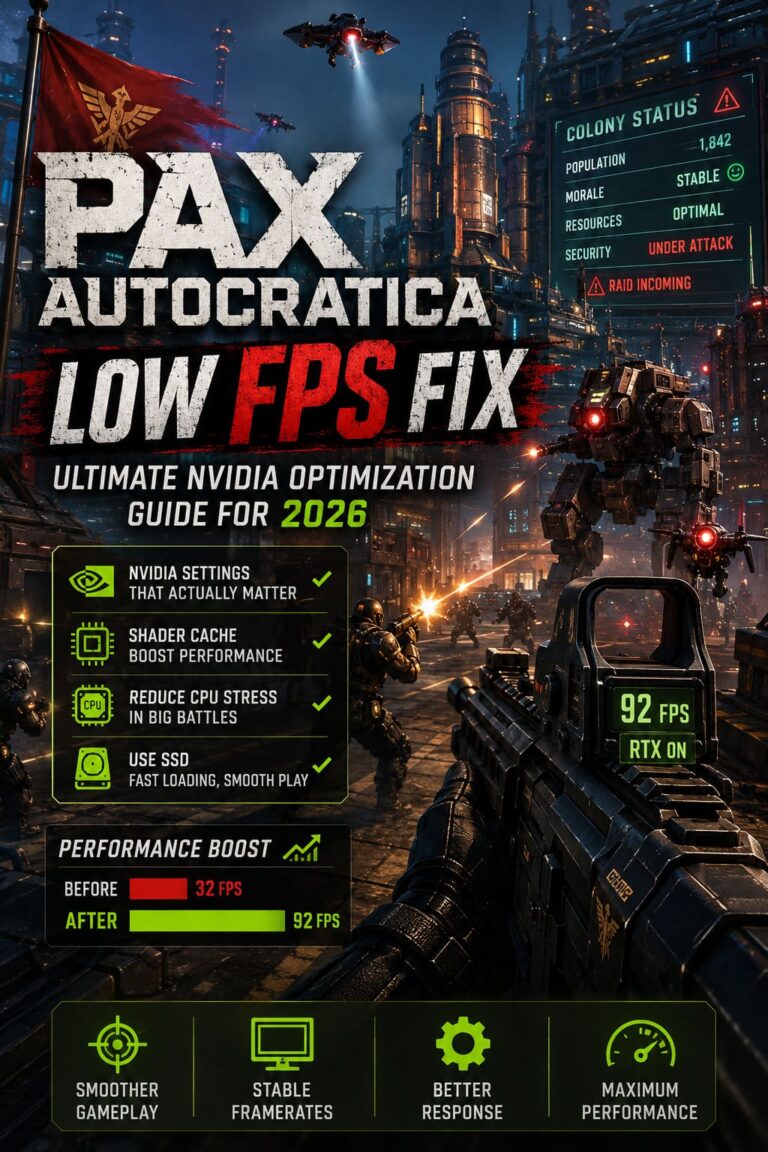 Pax Autocratica Low FPS Fix: Ultimate NVIDIA Optimization Guide for 2026 Pax Autocratica Low FPS Fix: Ultimate NVIDIA Optimization Guide for 2026
