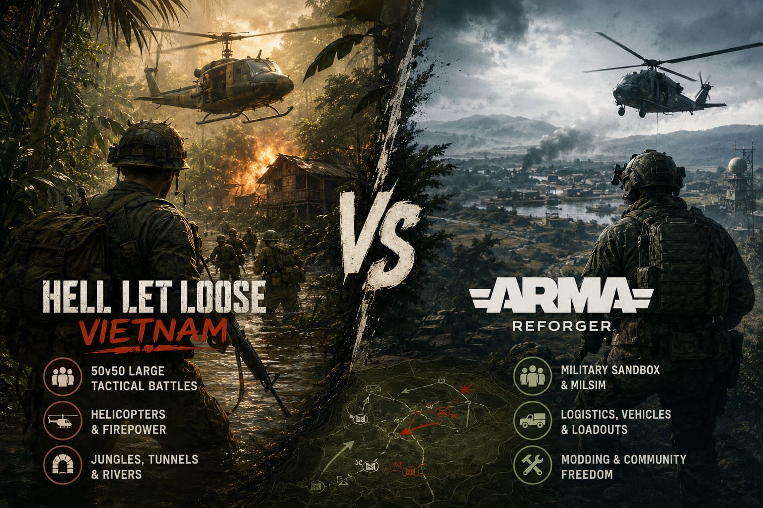 Hell Let Loose Vietnam vs Arma Reforger: Which Hardcore Tactical Shooter Wins in 2026?