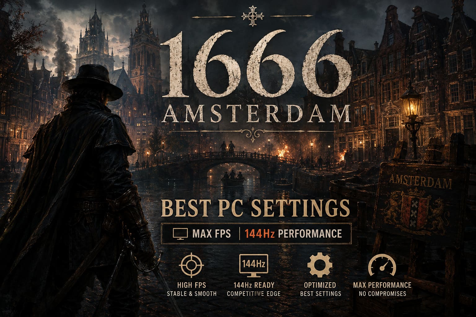 1666 Amsterdam Best PC Settings: Max FPS and 144Hz Performance Guide